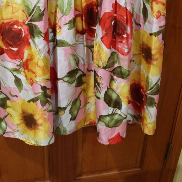 Signature by Robbie Bee Floral Print Midi Dress 16 Vintage Elegant Work Party - Picture 10 of 13